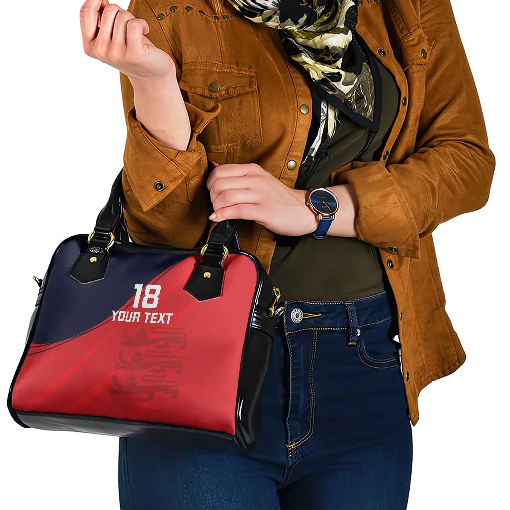 Custom Bailiwick of Jersey Cricket Shoulder Handbag Jer Lions Champion Red Version LT18