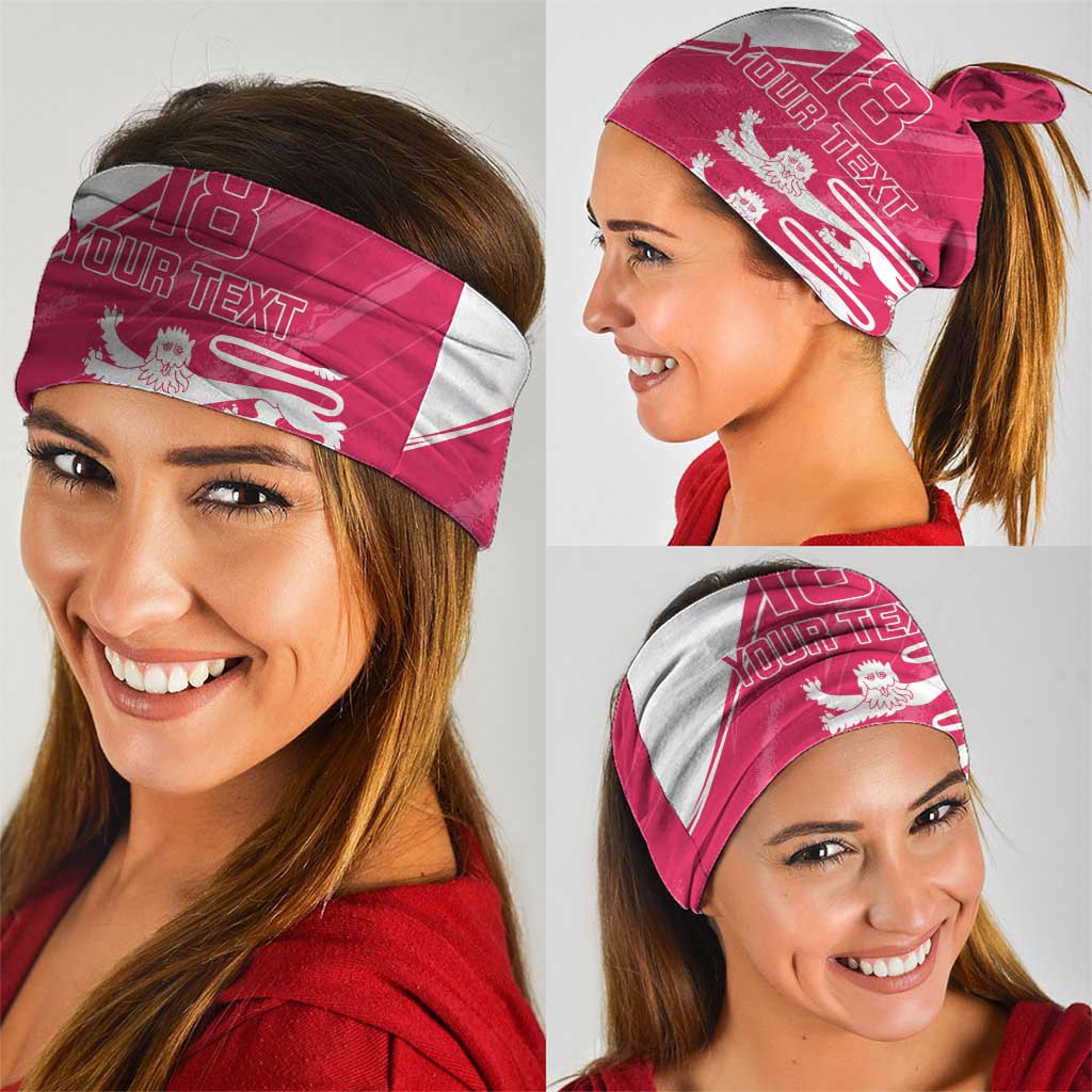 Custom Bailiwick of Jersey Cricket Neck Gaiter Jer Lions Champion Pink Version LT18