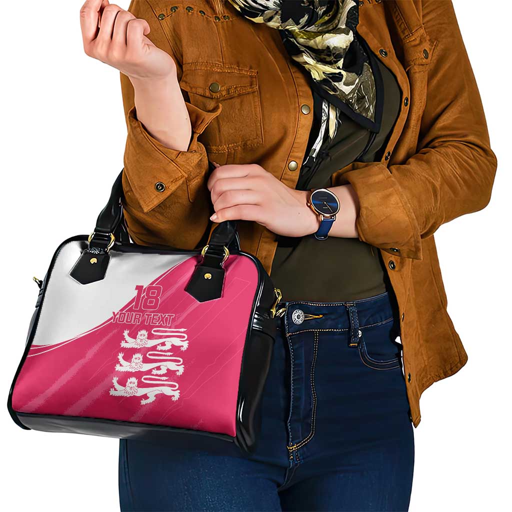 Custom Bailiwick of Jersey Cricket Shoulder Handbag Jer Lions Champion Pink Version LT18