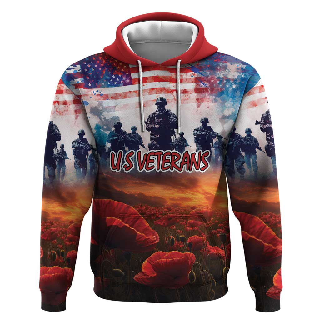 USA Veterans Day Hoodie All Gave Some With Poppy Patterns LT18
