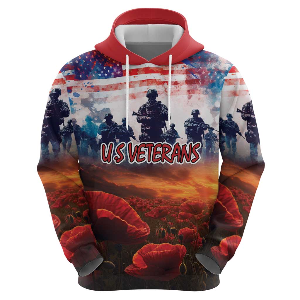 USA Veterans Day Hoodie All Gave Some With Poppy Patterns LT18