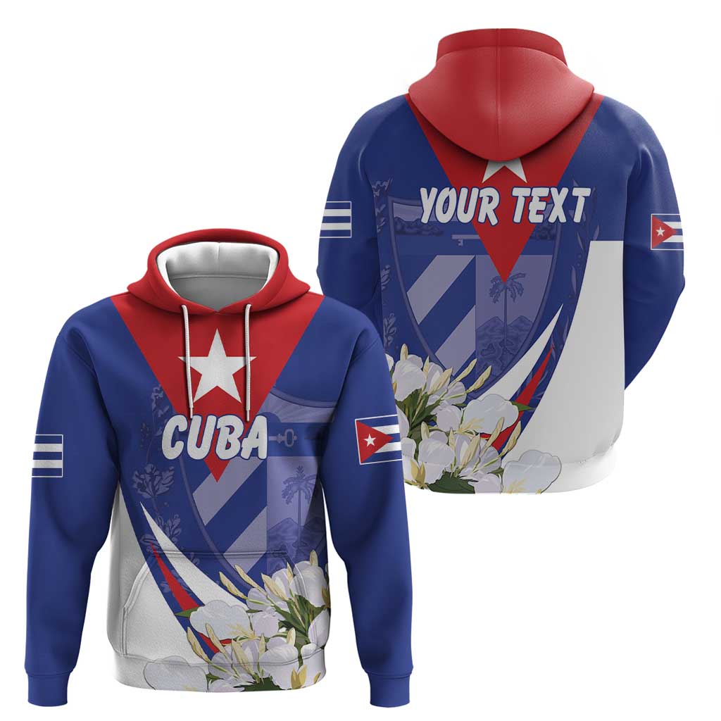 Personalized Cuba Hedychium Coronarium Hoodie With Coat Of Arms LT18