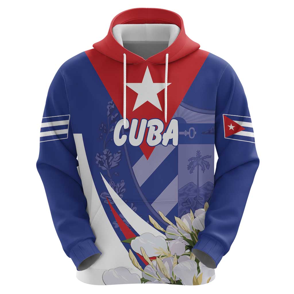 Personalized Cuba Hedychium Coronarium Hoodie With Coat Of Arms LT18