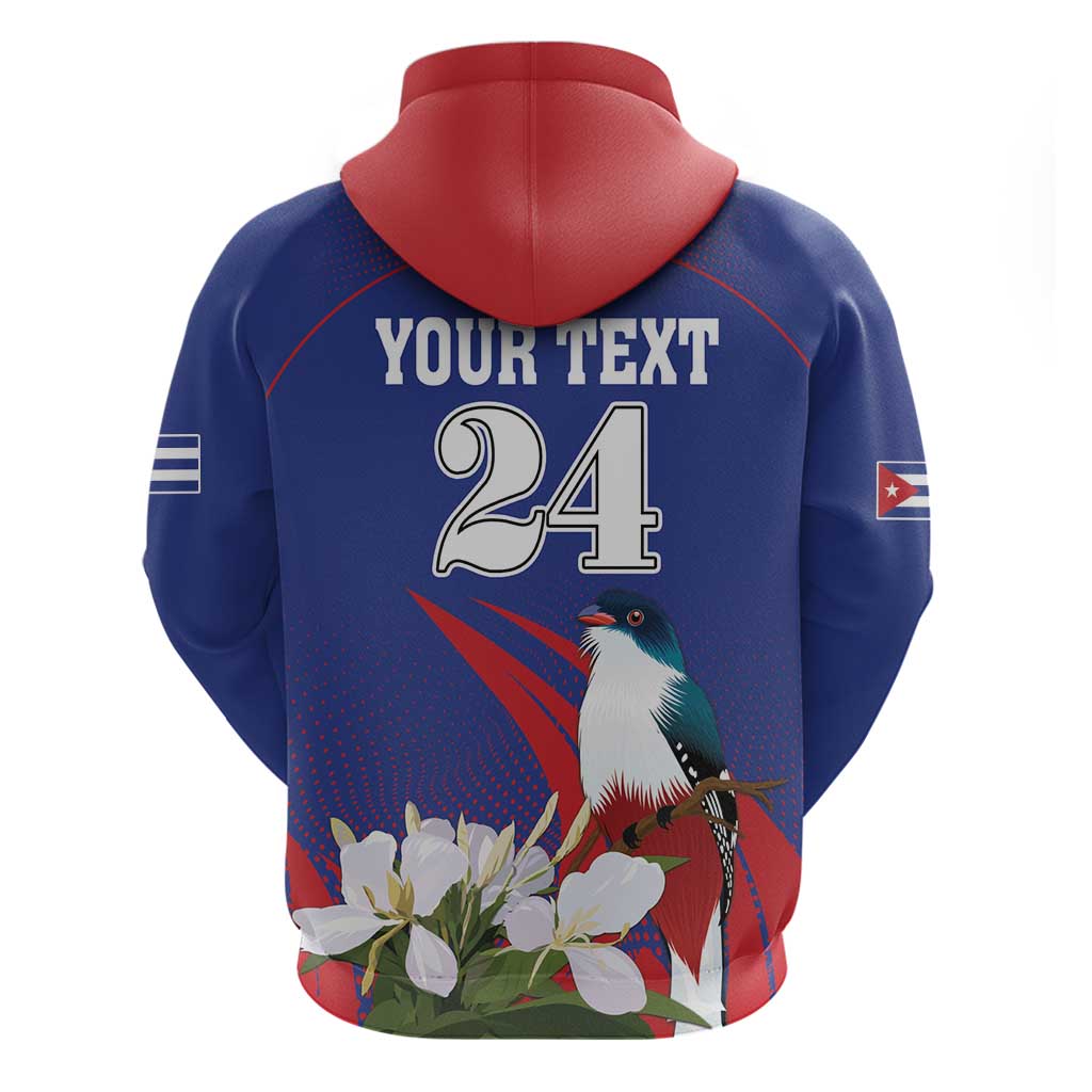 Custom Cuba Independence Day 1868 Hoodie Tocororo With White Mariposa LT18