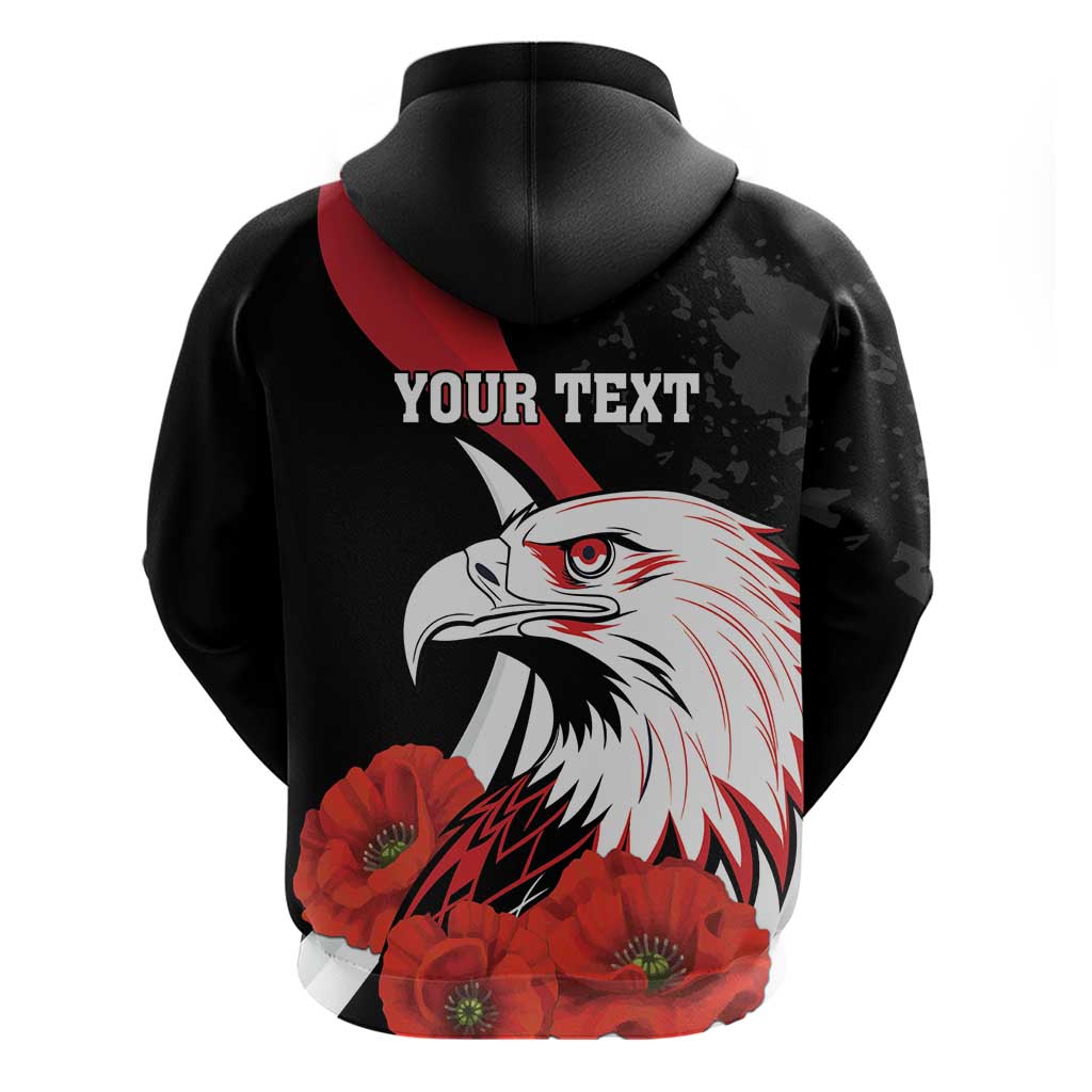 Personalized Poland Eagle Hoodie Rzeczpospolita Polska Poppy Flower LT18