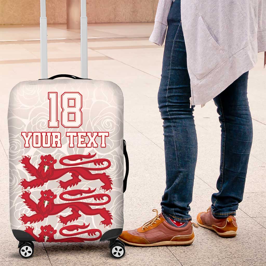 Custom England Fooball Luggage Cover The Three Lions Red Version LT18