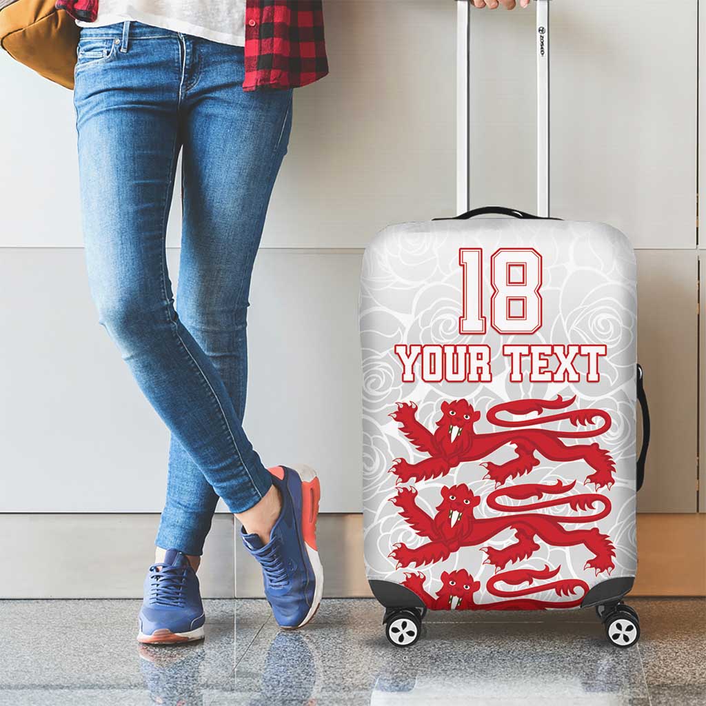 Custom England Fooball Luggage Cover The Three Lions Red Version LT18
