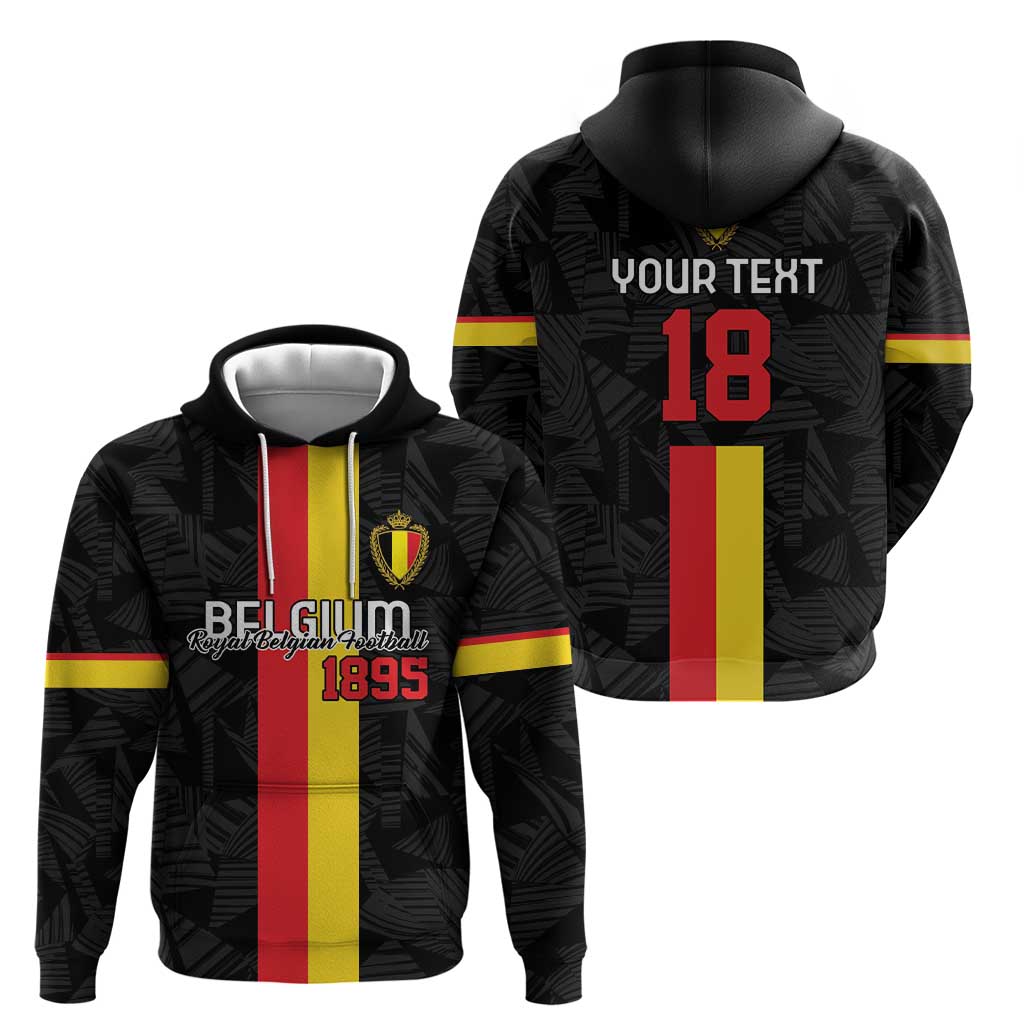 Custom Belgium Football Hoodie De Rode Duivels LT18
