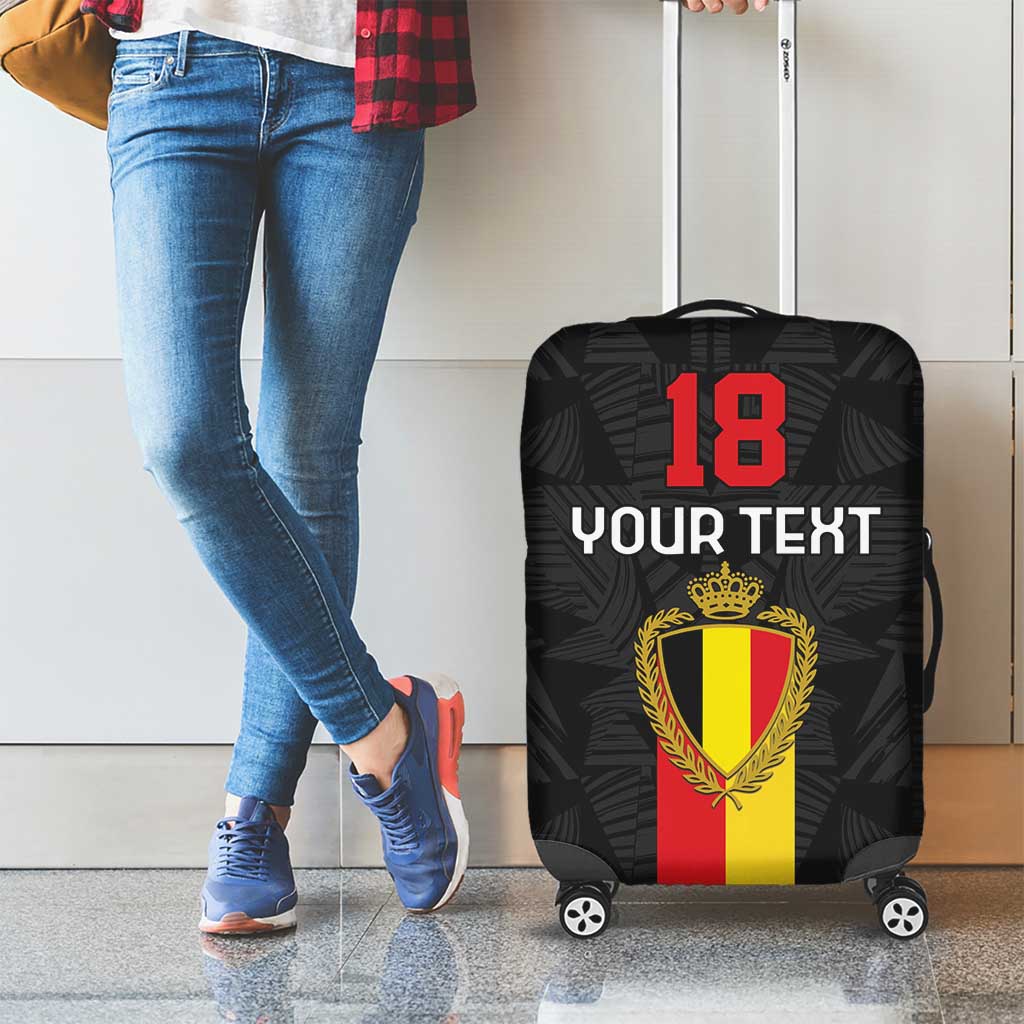 Custom Belgium Football Luggage Cover De Rode Duivels LT18