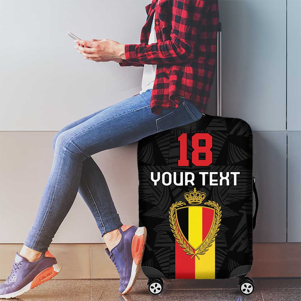 Custom Belgium Football Luggage Cover De Rode Duivels LT18