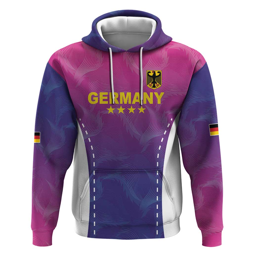 Custom Germany Football Hoodie Pink Version LT18
