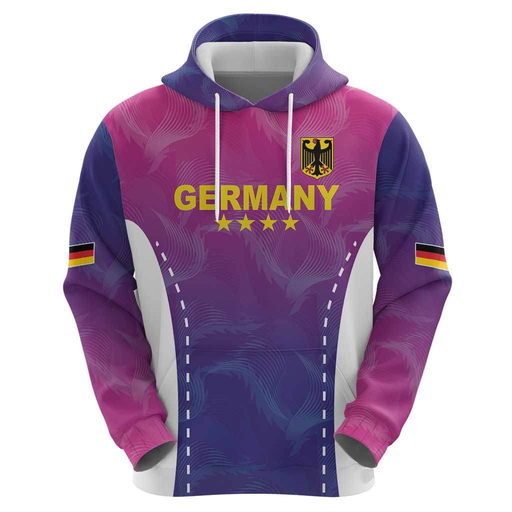 Custom Germany Football Hoodie Pink Version LT18
