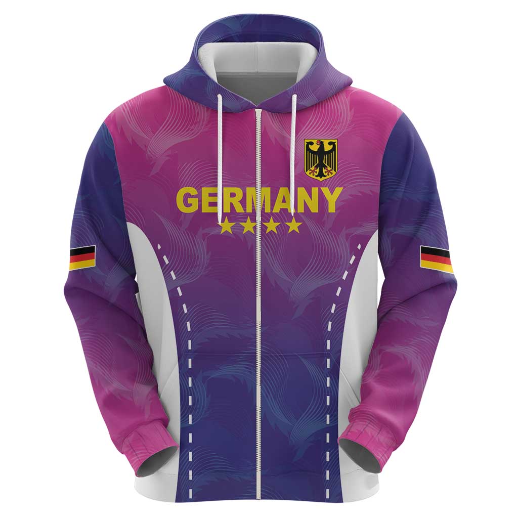 Custom Germany Football Hoodie Pink Version LT18