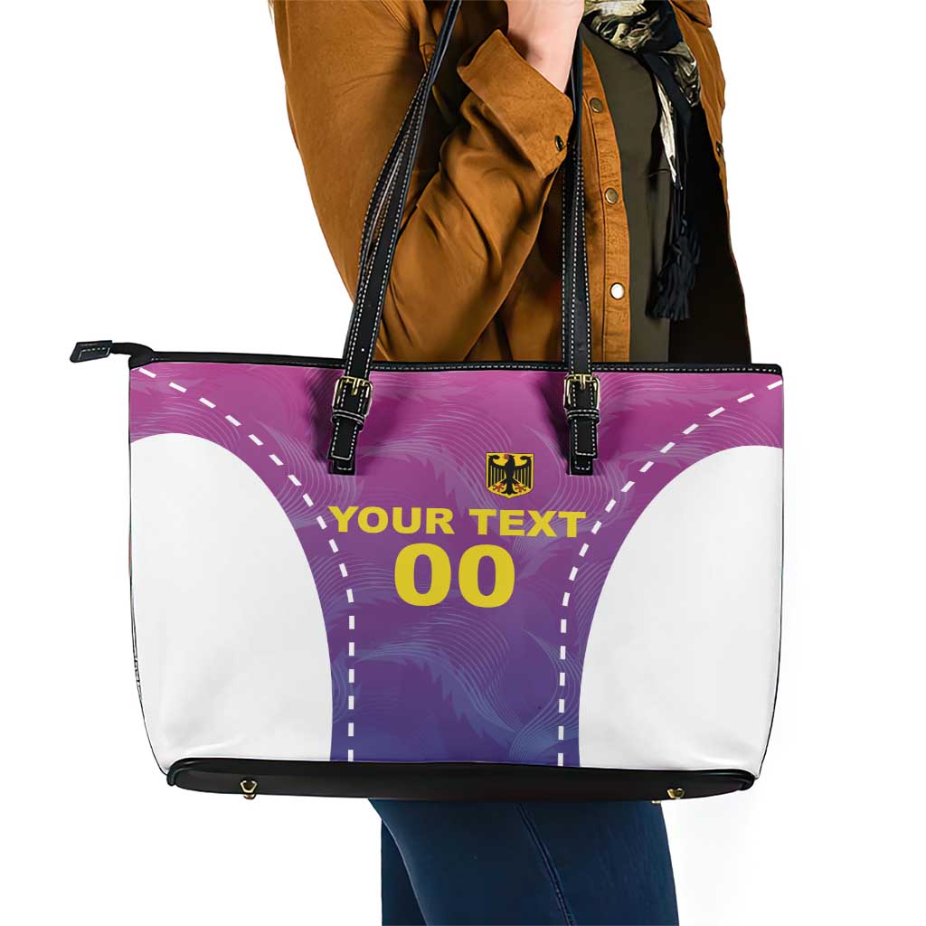 Custom Germany Football Leather Tote Bag Pink Version LT18
