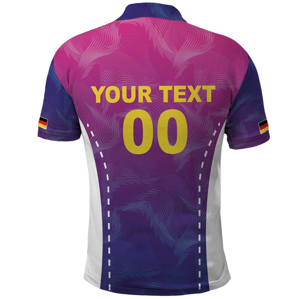 Custom Germany Football Polo Shirt Pink Version LT18