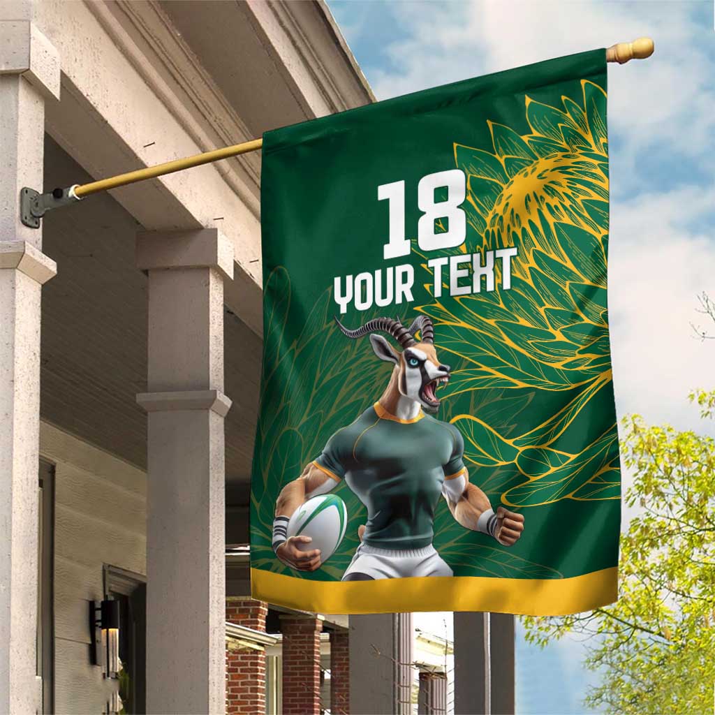 Rugby South Africa Champion Custom Garden Flag Springboks Mascot LT18