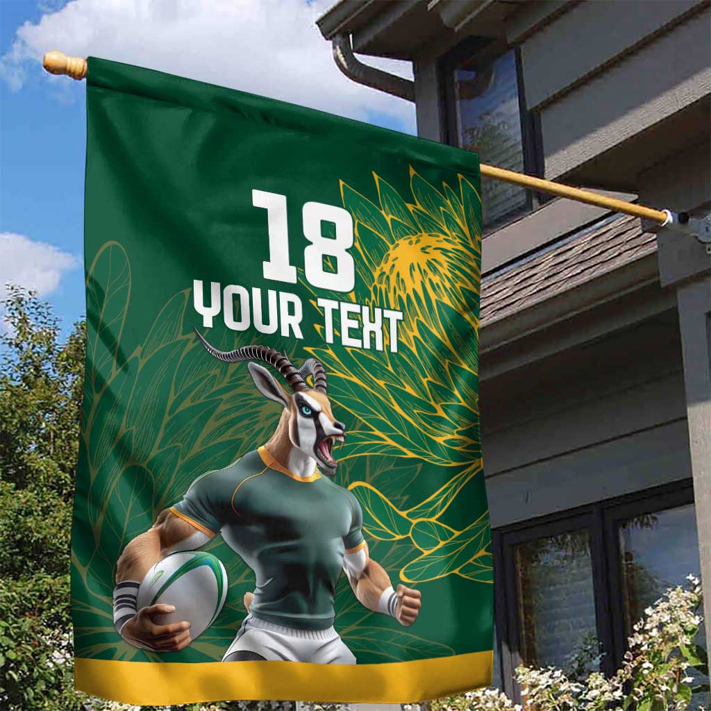 Rugby South Africa Champion Custom Garden Flag Springboks Mascot LT18
