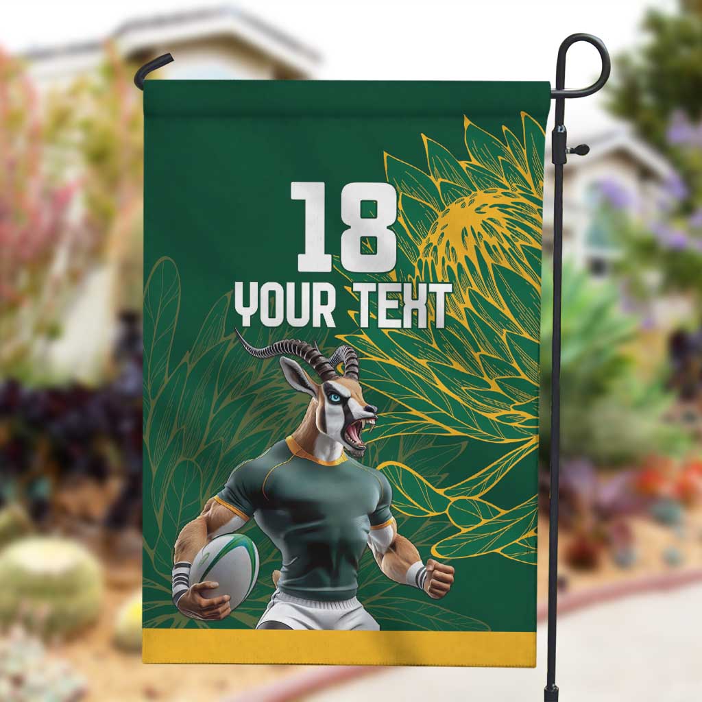 Rugby South Africa Champion Custom Garden Flag Springboks Mascot LT18