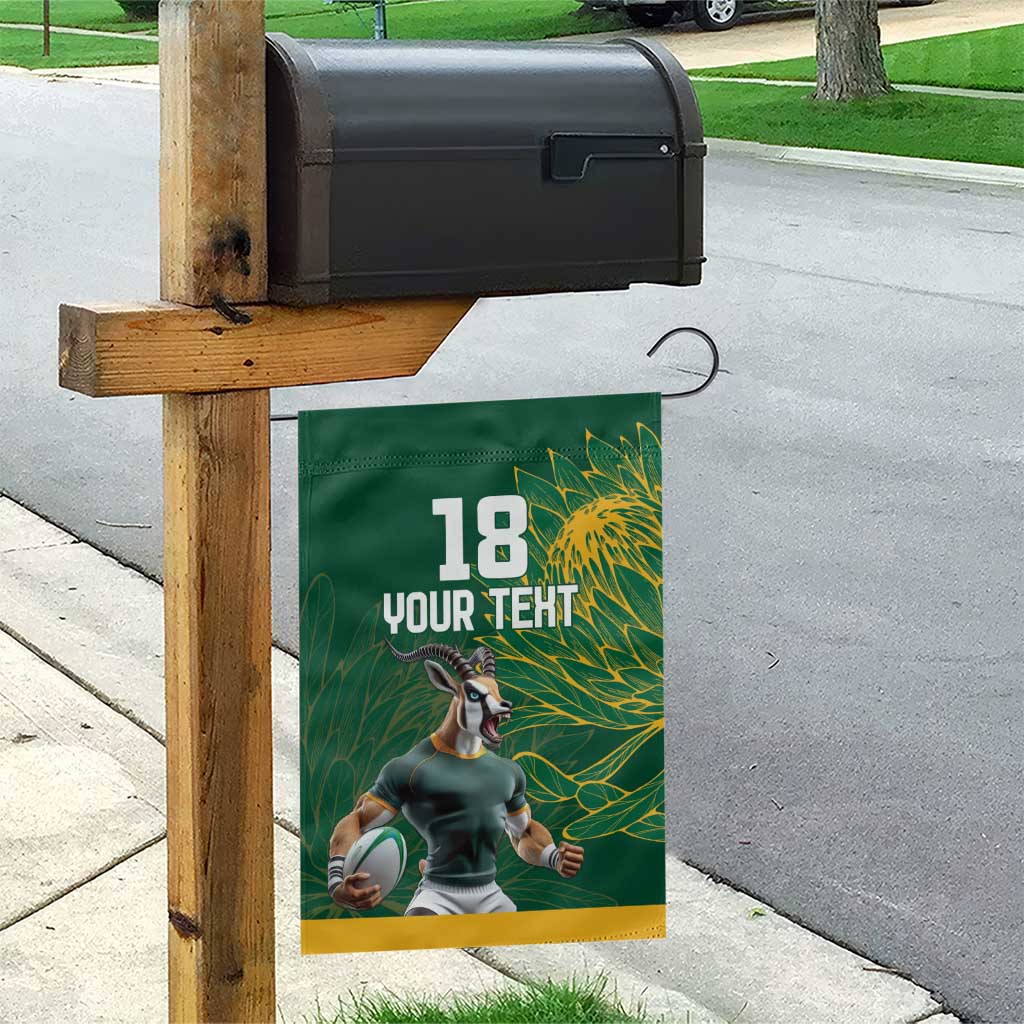 Rugby South Africa Champion Custom Garden Flag Springboks Mascot LT18