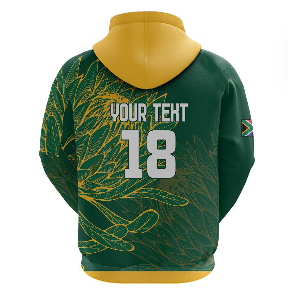 Custom Rugby South Africa Hoodie Springboks Mascot LT18