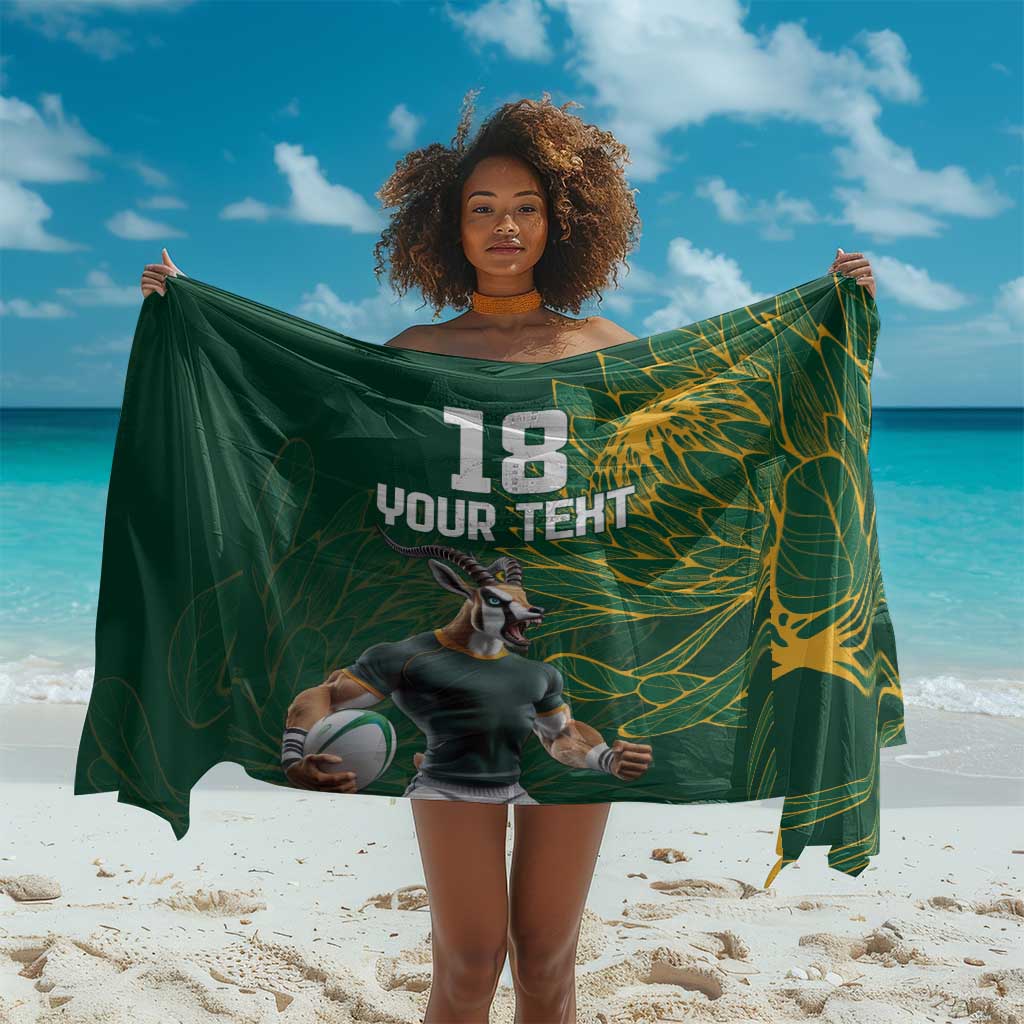 Rugby South Africa Champion Custom Sarong Springboks Mascot LT18