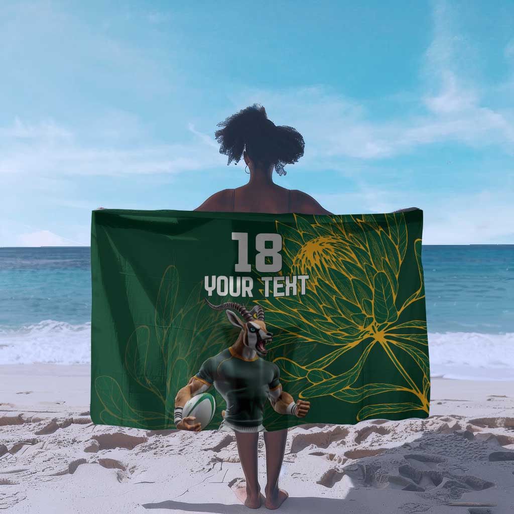 Rugby South Africa Champion Custom Sarong Springboks Mascot LT18