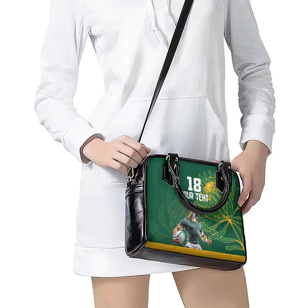 Custom Rugby South Africa Shoulder Handbag Springboks Mascot LT18