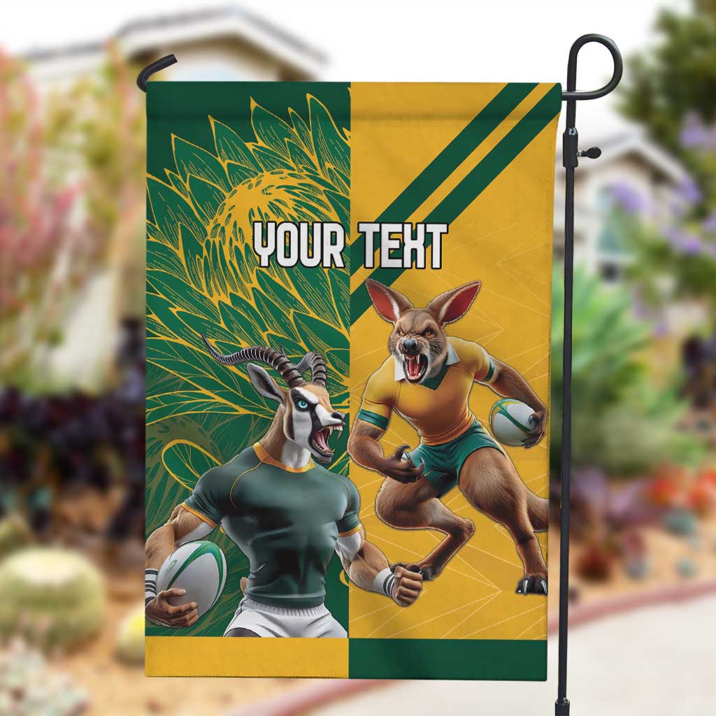 South Africa Australia Rugby Champion Personalized Garden Flag Springboks Wallabies Mascot LT18
