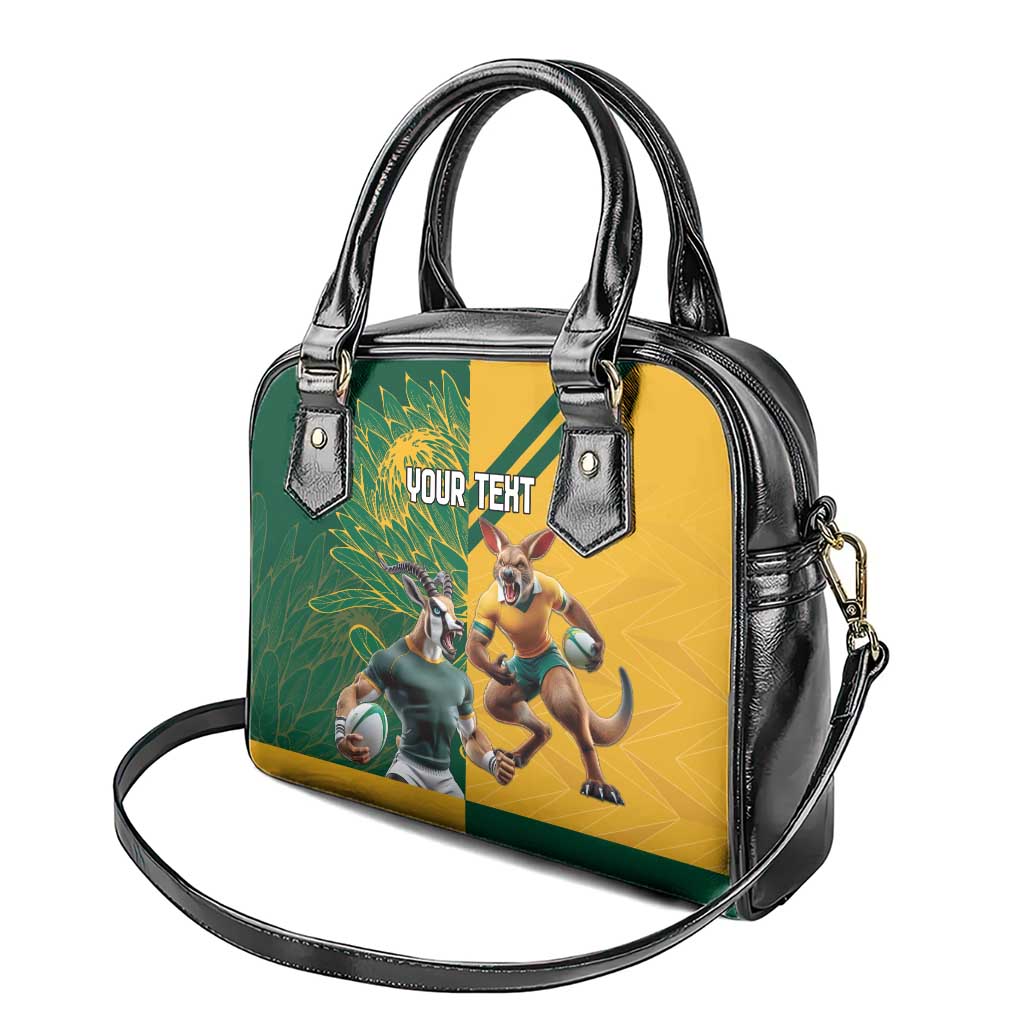 Personalized Rugby South Africa Australia Shoulder Handbag Springboks Wallabies Mascot Go Champions LT18