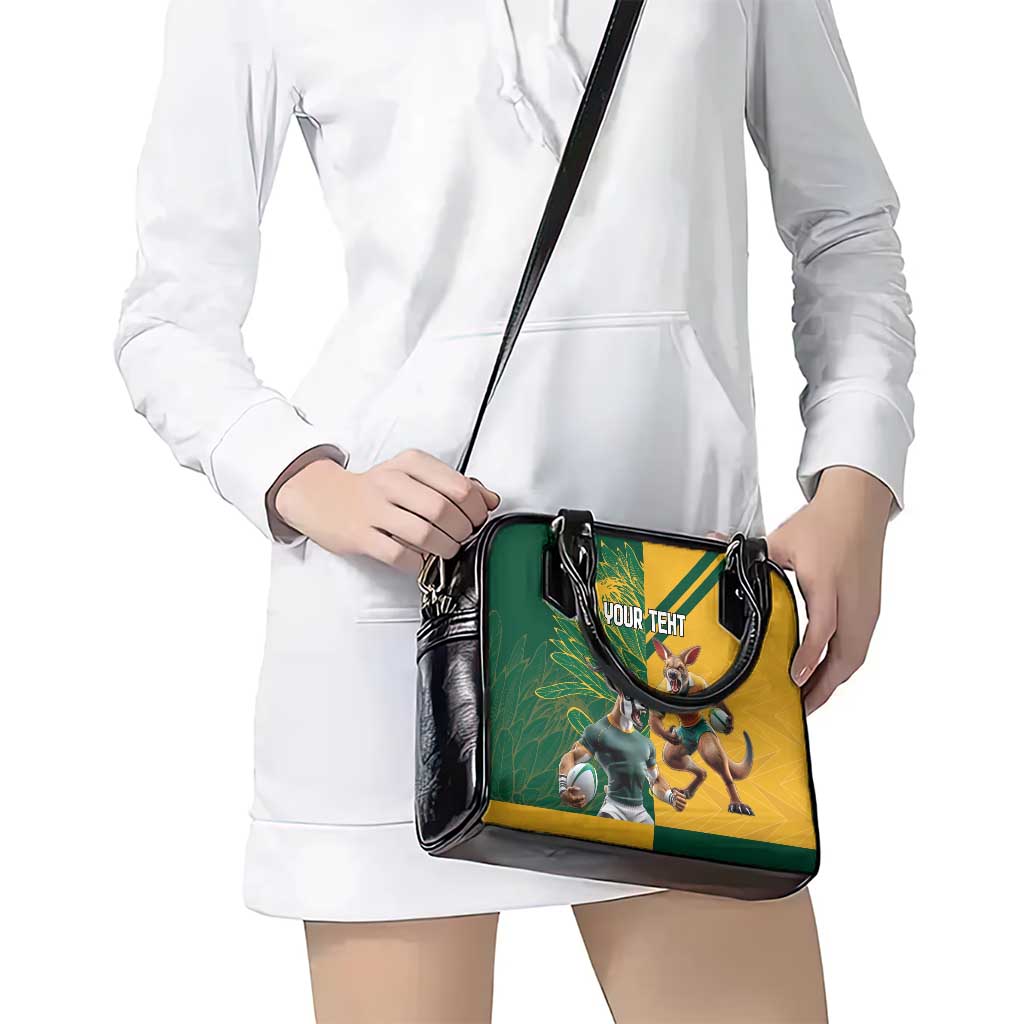 Personalized Rugby South Africa Australia Shoulder Handbag Springboks Wallabies Mascot Go Champions LT18
