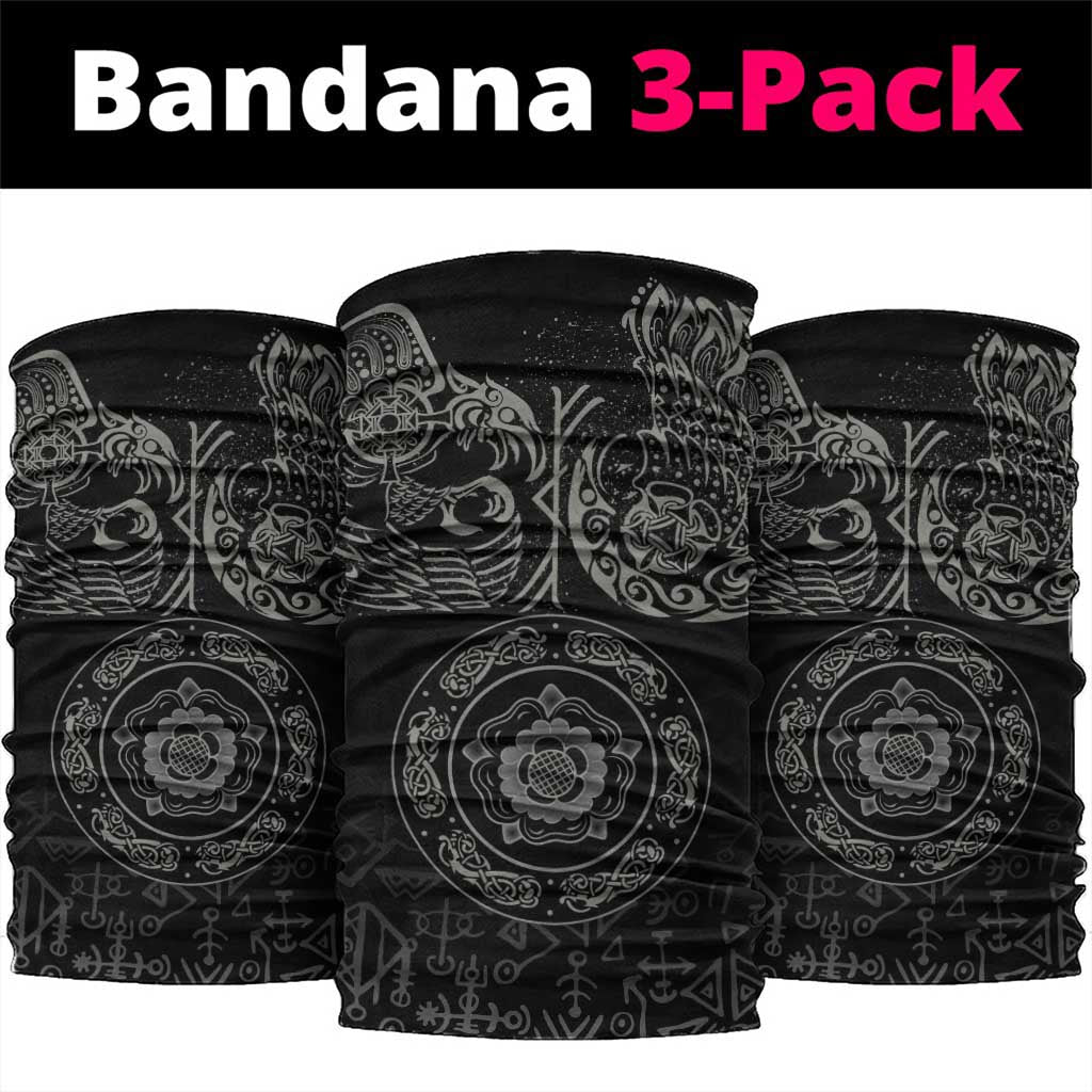 Viking Pride of Yorkshire Neck Gaiter Black Odins Ravens Nordic LT18