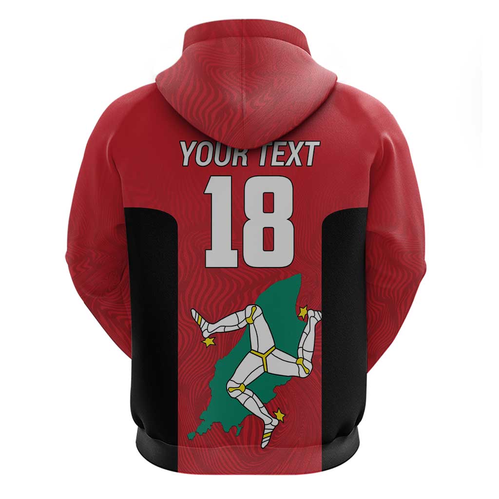 Custom Isle of Man Cricket Hoodie Quocunque Jeceris Stabit LT18