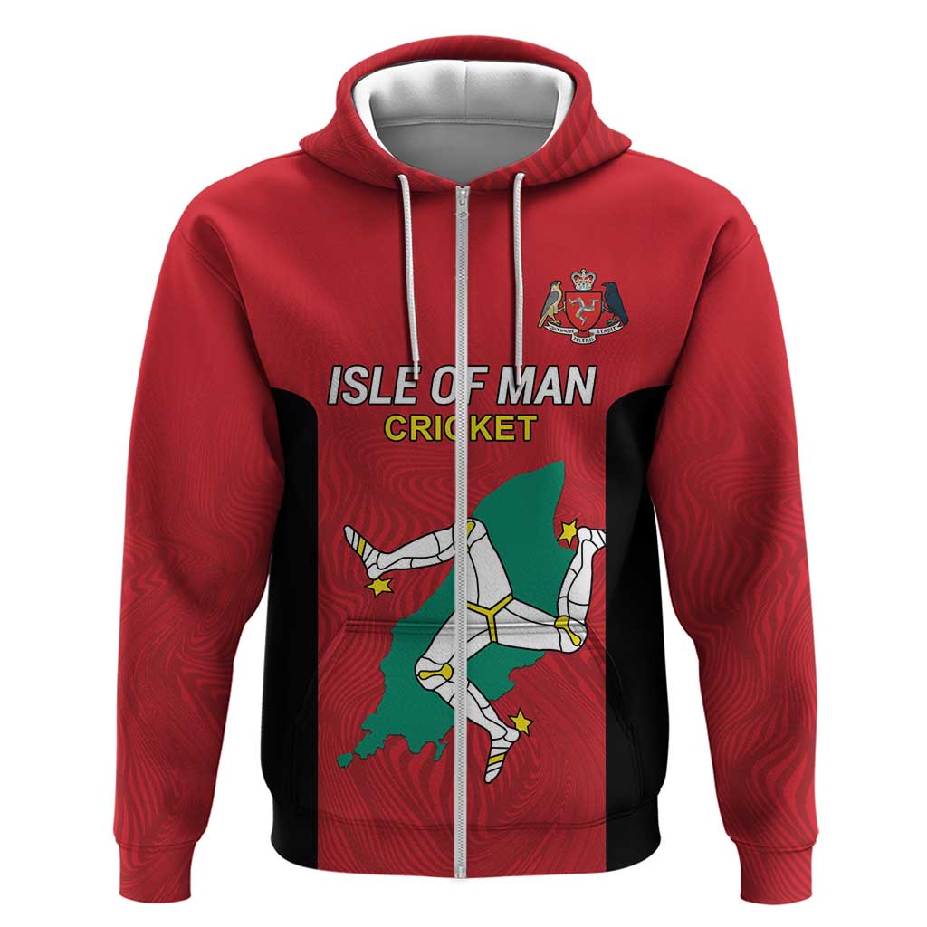 Custom Isle of Man Cricket Hoodie Quocunque Jeceris Stabit LT18