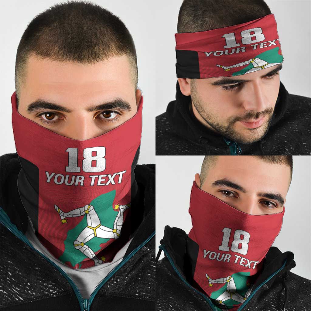 Custom Isle of Man Cricket Neck Gaiter Quocunque Jeceris Stabit LT18