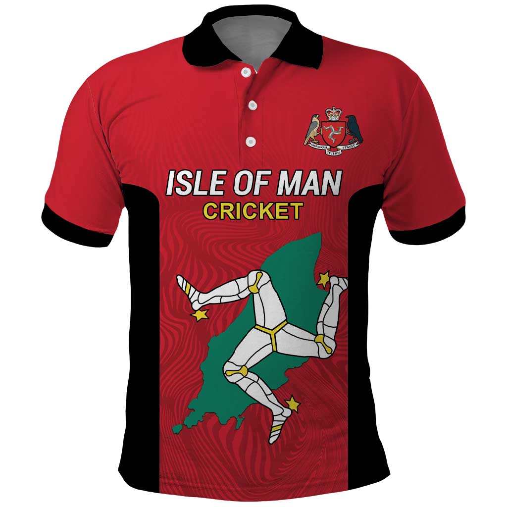 Custom Isle of Man Cricket Polo Shirt Quocunque Jeceris Stabit LT18