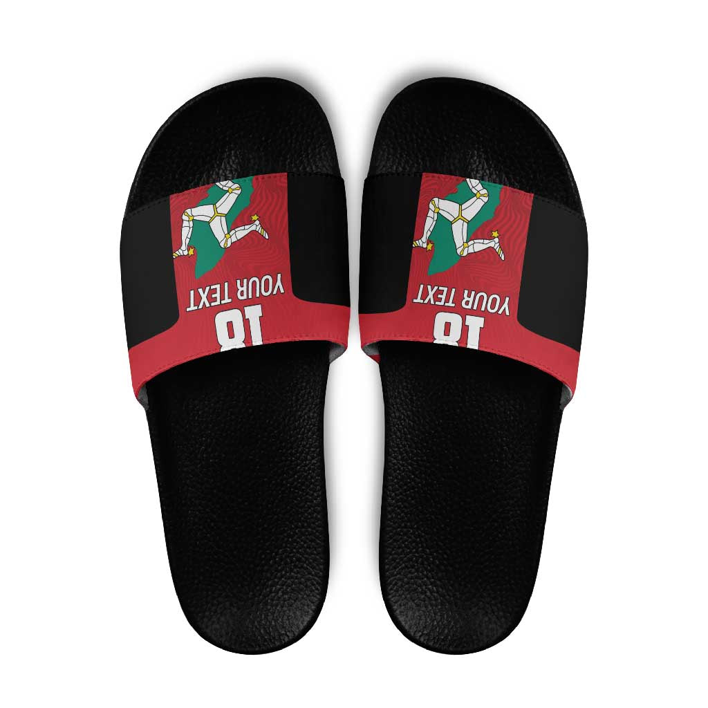 Custom Isle of Man Cricket Slide Sandals Quocunque Jeceris Stabit LT18