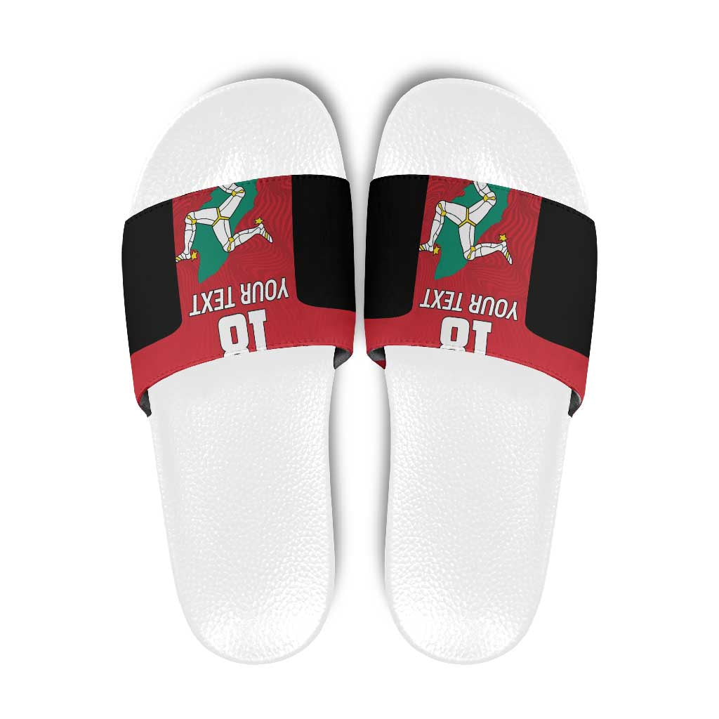 Custom Isle of Man Cricket Slide Sandals Quocunque Jeceris Stabit LT18