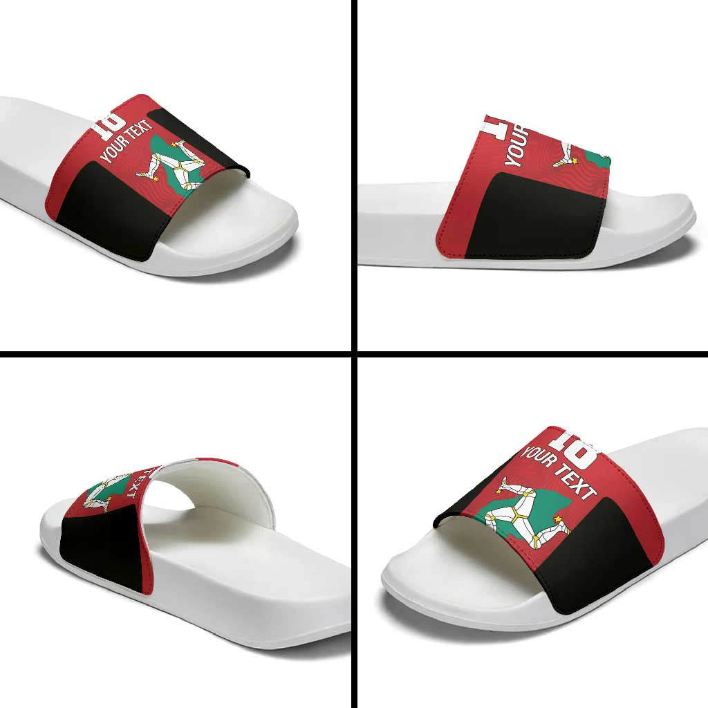 Custom Isle of Man Cricket Slide Sandals Quocunque Jeceris Stabit LT18