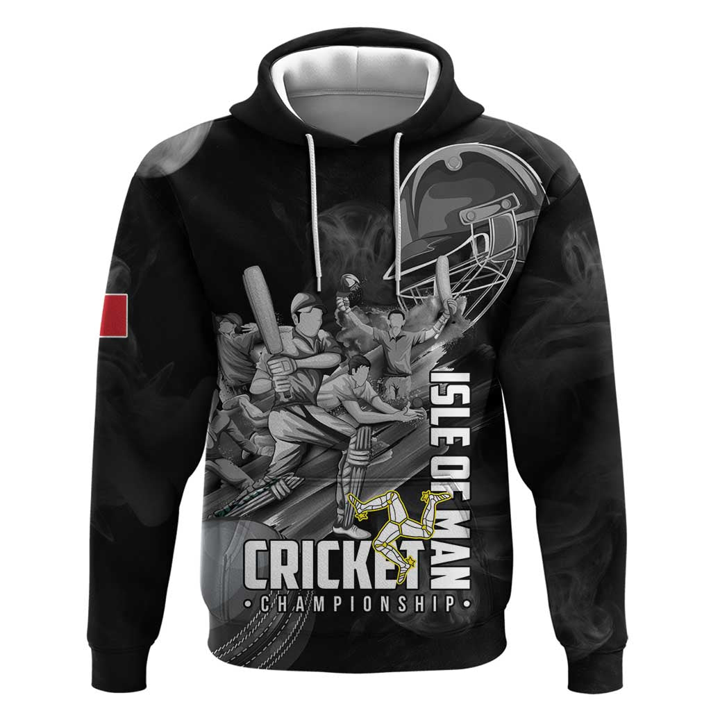 Personalized Isle of Man Cricket Hoodie Go Champion LT18