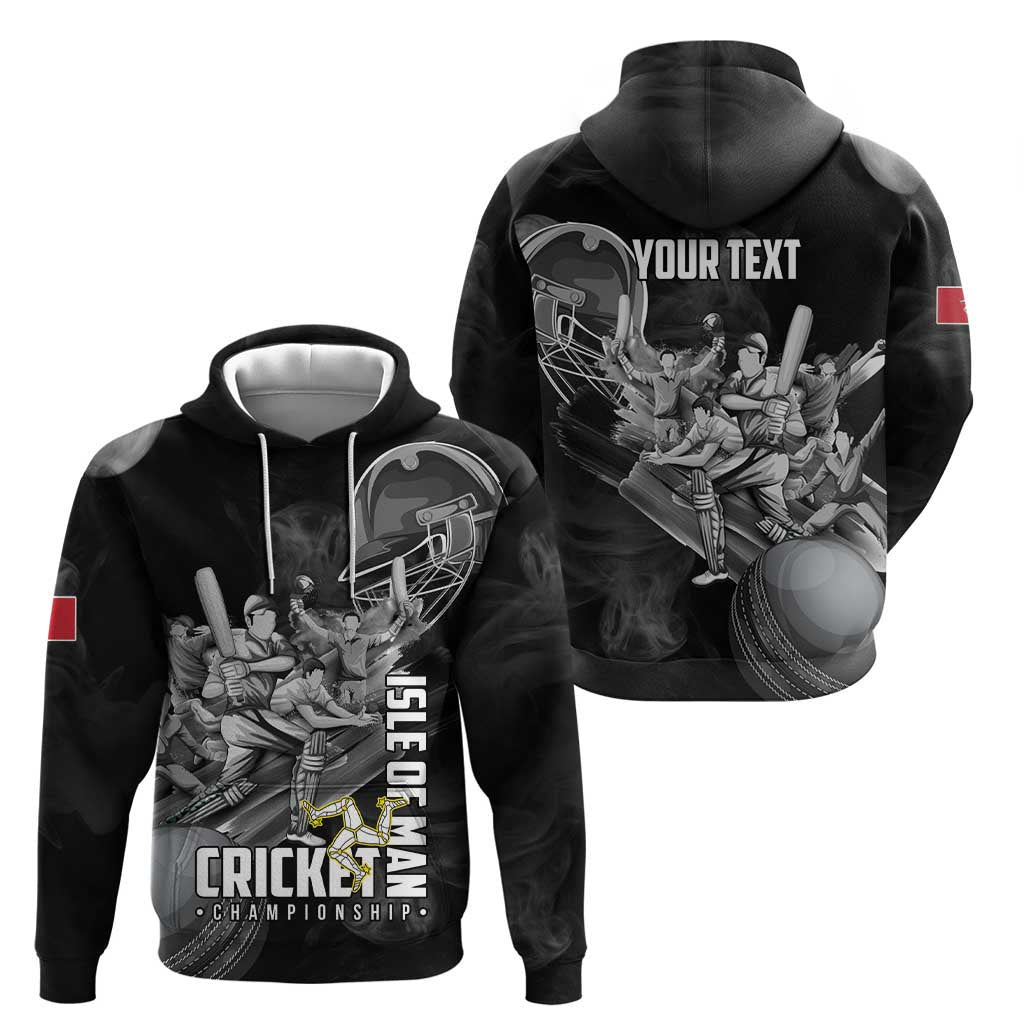 Personalized Isle of Man Cricket Hoodie Go Champion LT18