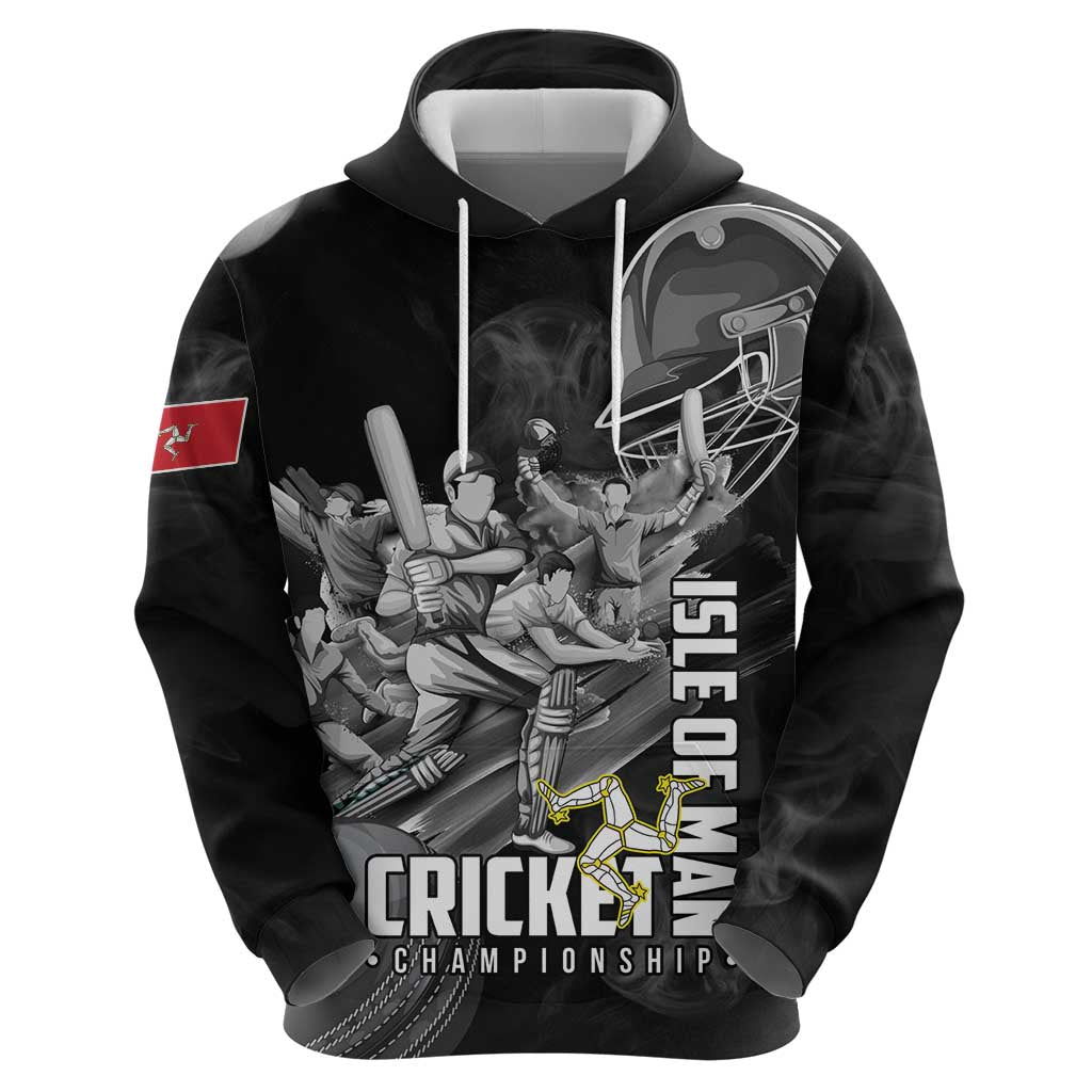 Personalized Isle of Man Cricket Hoodie Go Champion LT18