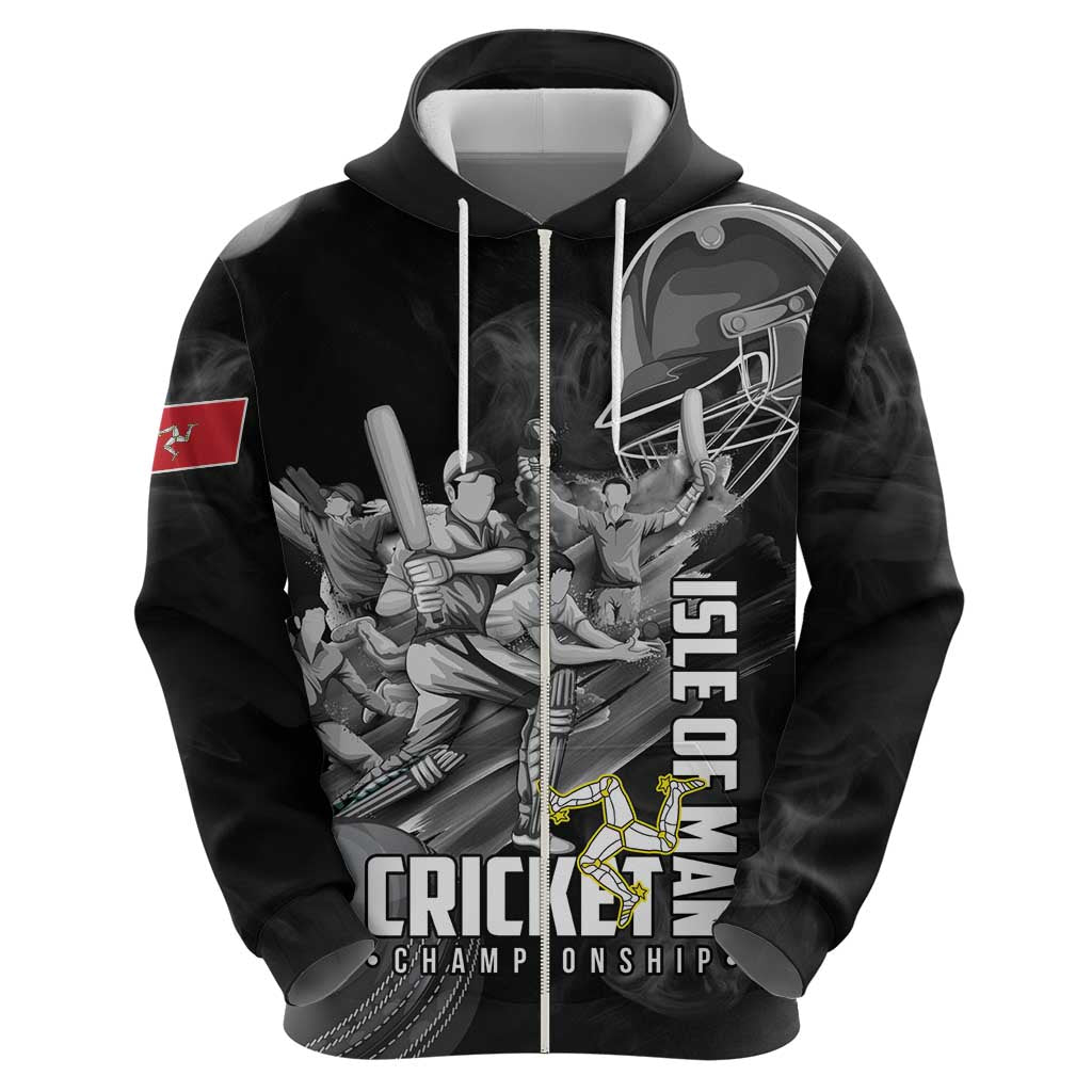 Personalized Isle of Man Cricket Hoodie Go Champion LT18