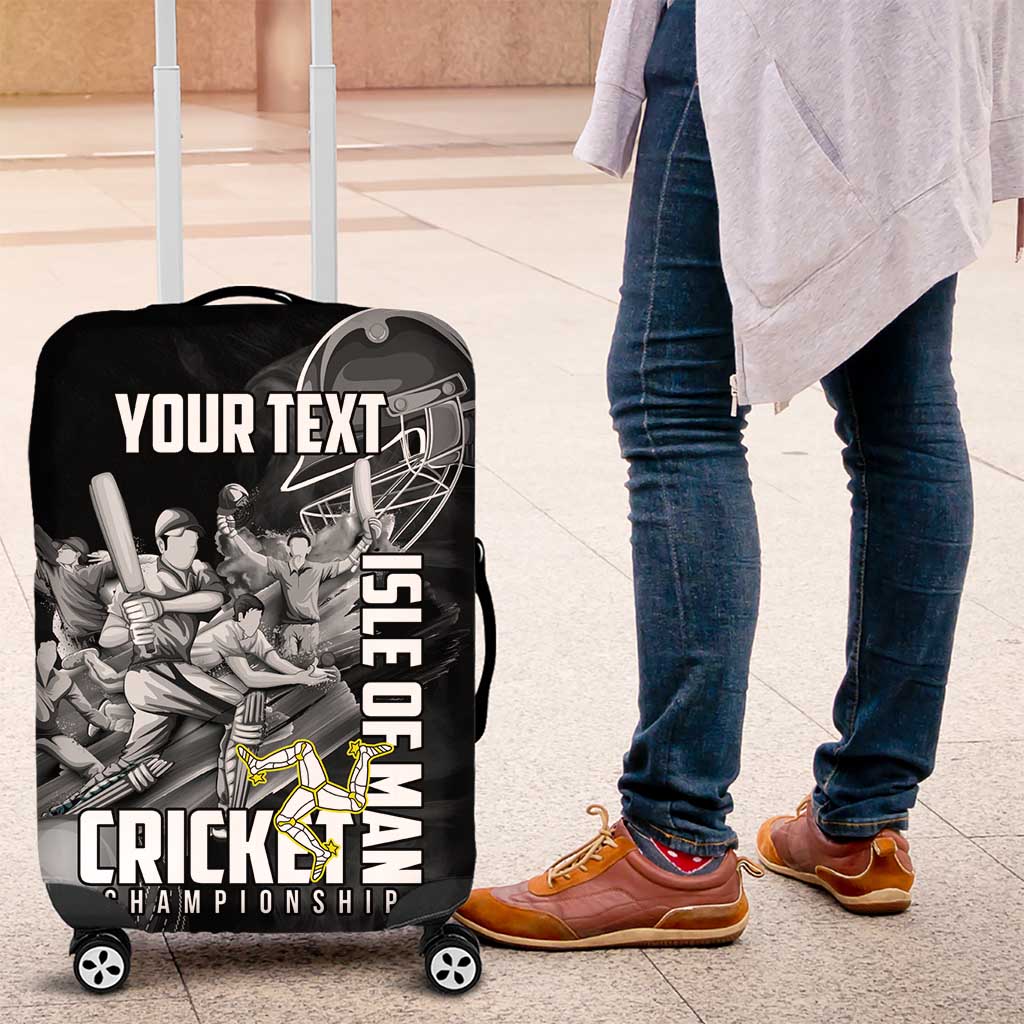 Personalized Isle of Man Cricket Luggage Cover Go Champion LT18