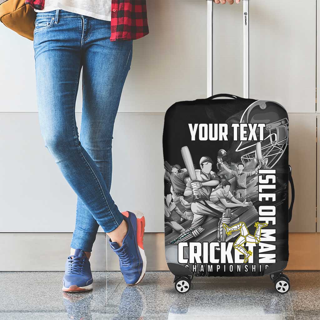 Personalized Isle of Man Cricket Luggage Cover Go Champion LT18