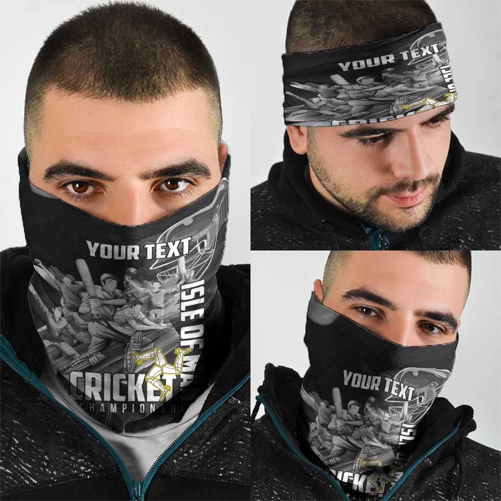Personalized Isle of Man Cricket Neck Gaiter Go Champion LT18