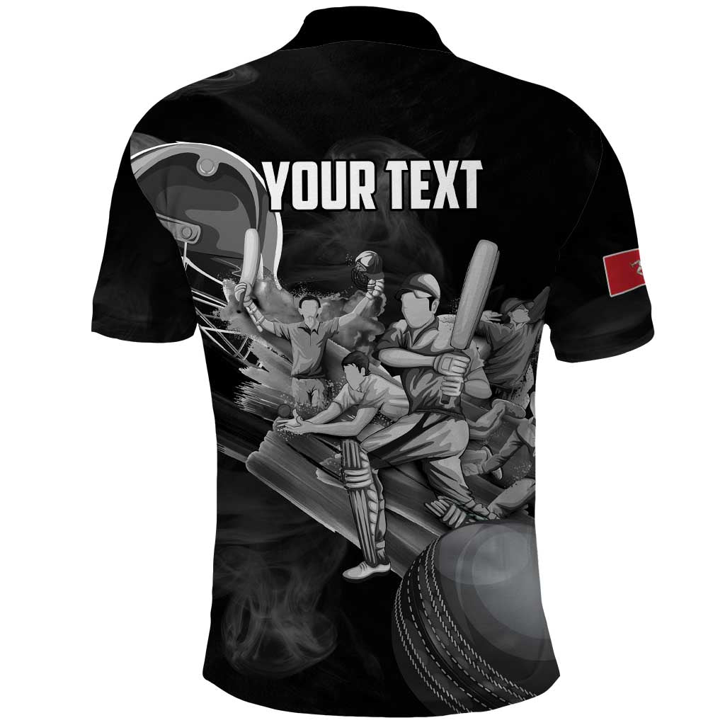 Personalized Isle of Man Cricket Polo Shirt Go Champion LT18