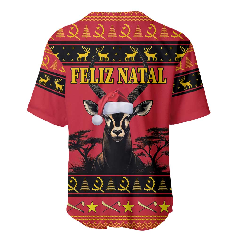 Afro Angola Giant Sable Antelope Christmas Baseball Jersey Virtus Unita Fortior Feliz Natal LT18