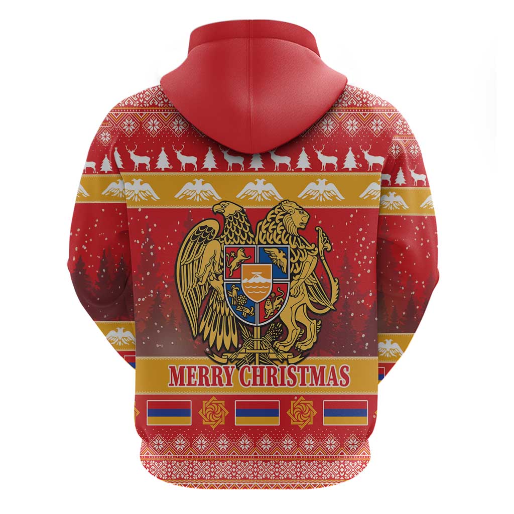 Armenia Christmas Hoodie Coat Of Arms With Arevakhach LT18