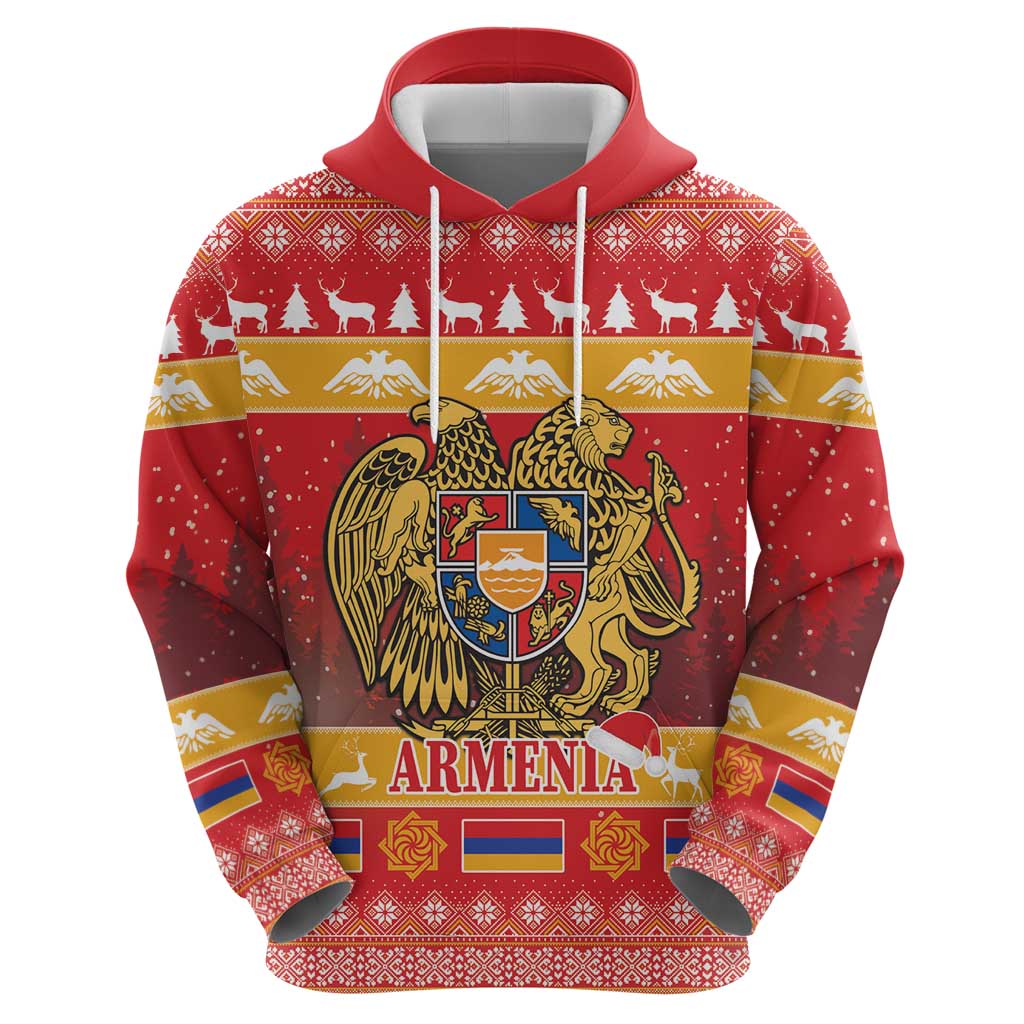 Armenia Christmas Hoodie Coat Of Arms With Arevakhach LT18