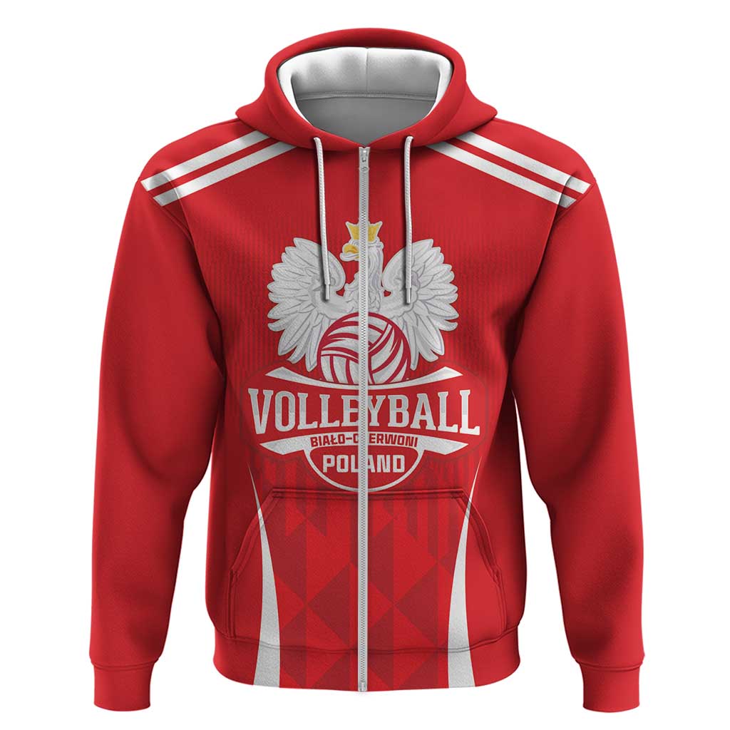 Custom Poland Volleyball Hoodie BialoCzerwoni Go Champions LT18
